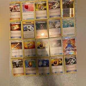 Pokémon trainer cards. 20 cards. Good condition.